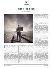 Article titled Gone Too Soon